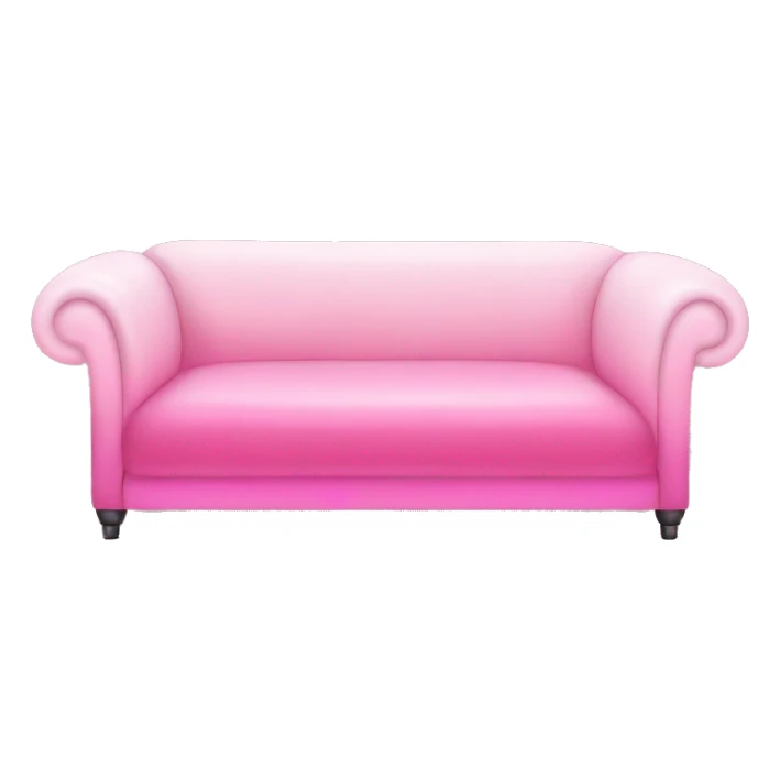 Pink ombre couch with glitter and pillows  sticker