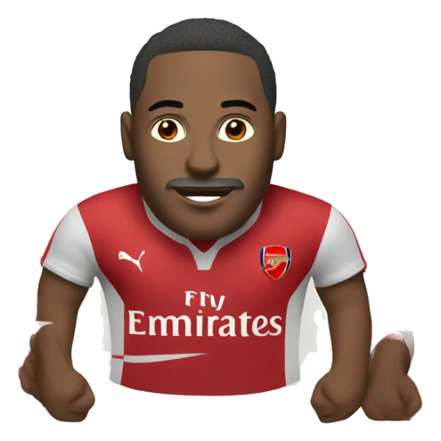 legendary french striker from arsenal sticker