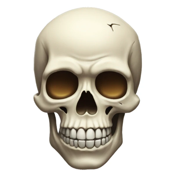 the skull emoji but have a blown amazed head sticker