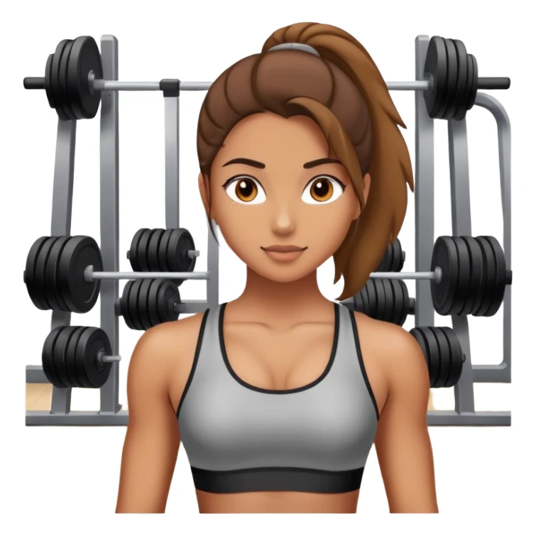girl in gym  sticker