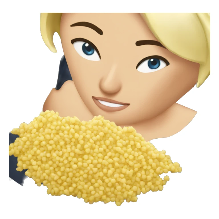 Marine le pen qui mange du couscous sticker