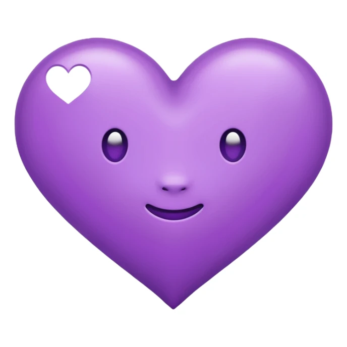 chat bubble emoji with a purple heart as the message in the bubble sticker