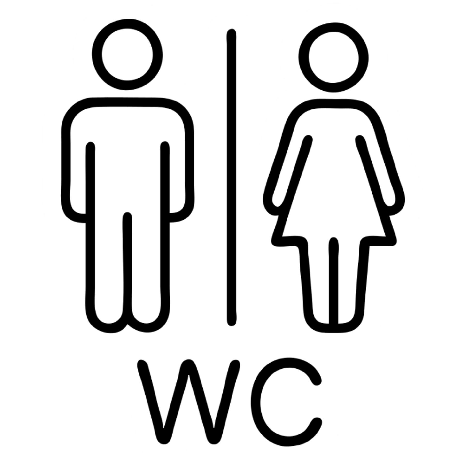 wc sign sticker