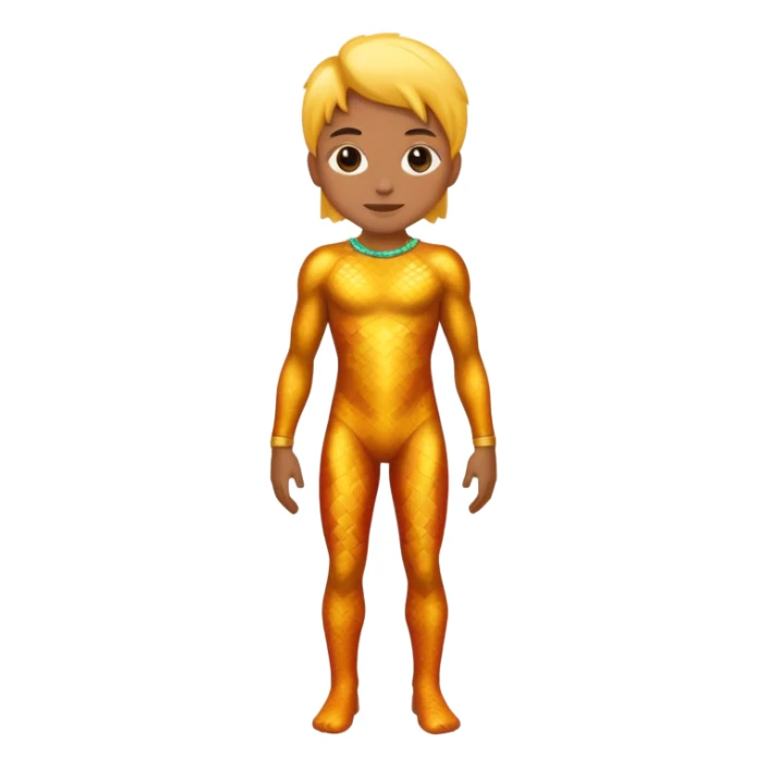 Abstract elemental colorful shiny exotic tropical La Creatura full body sticker