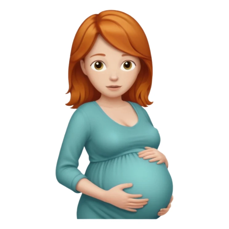 Pregnant ginger who’s name is Theodore  sticker