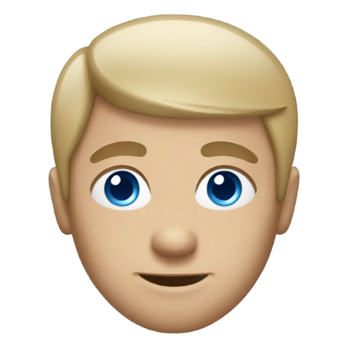 American man with blue eyes sticker