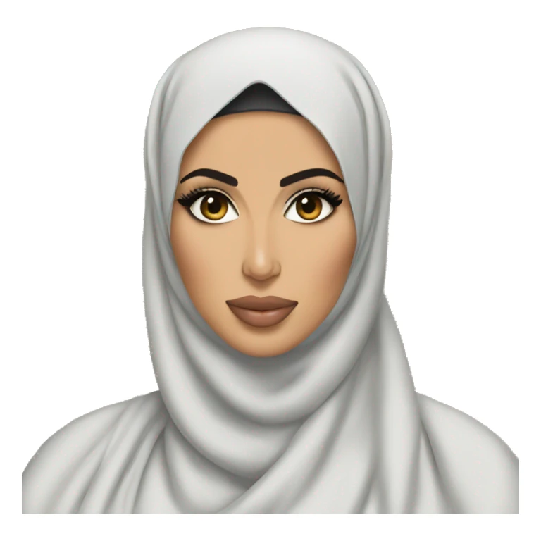 Kim kardashian as a hijabi  sticker