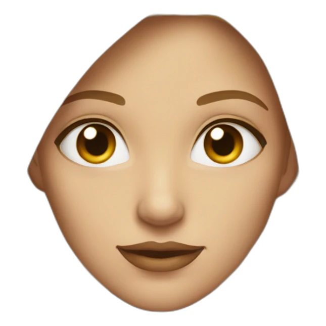 Femme blonde avec les yeux marrons sticker