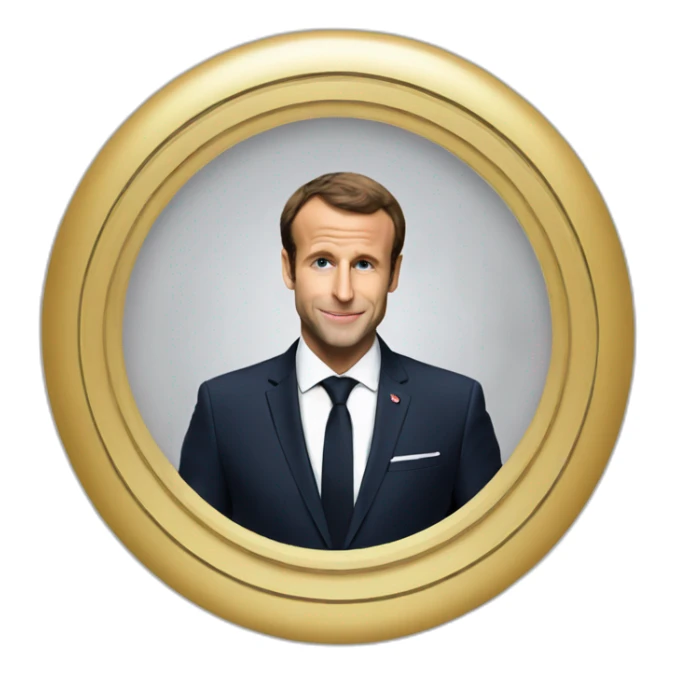 macron with mohamed sticker