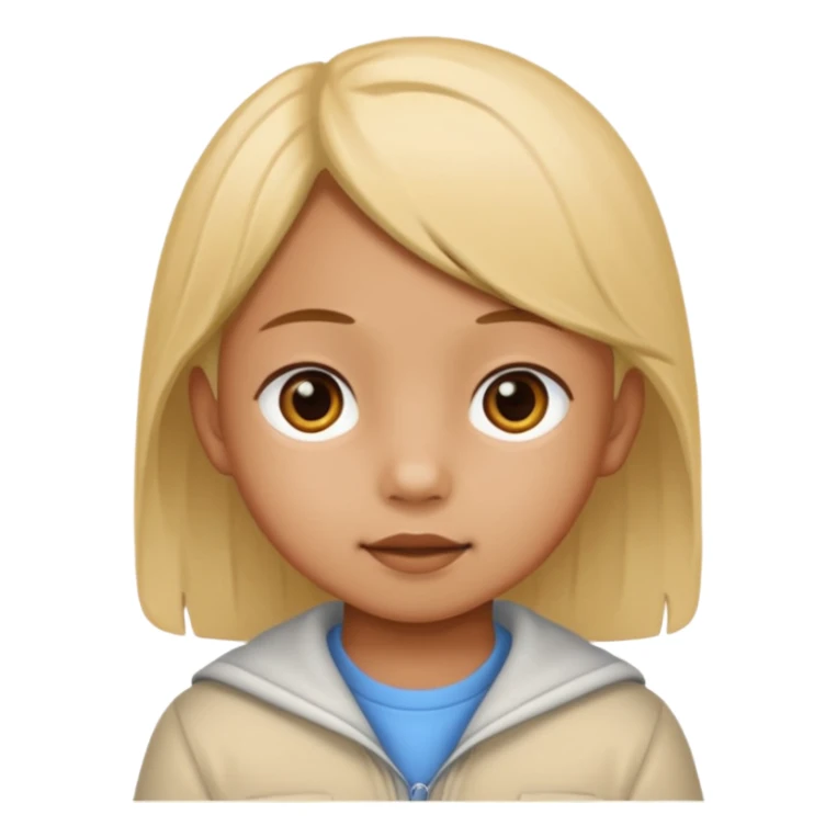 kayumanggi color of a child sticker