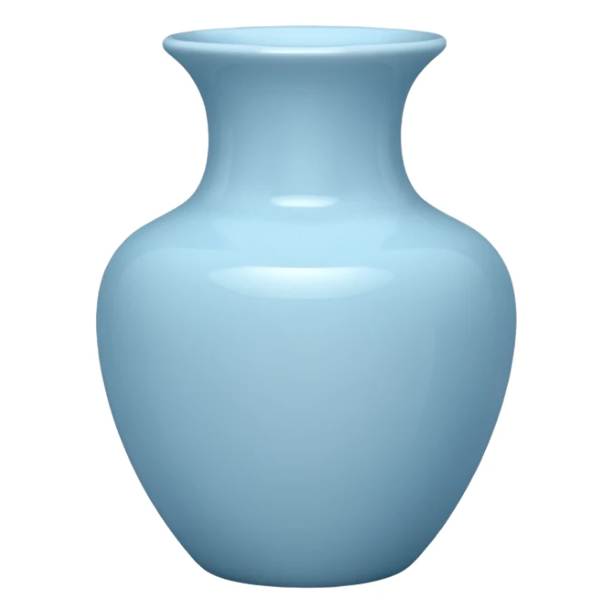 porcelain vase baby blue   sticker
