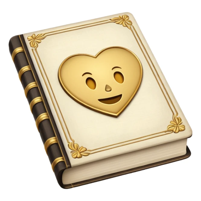 Vintage aesthetic white book sticker