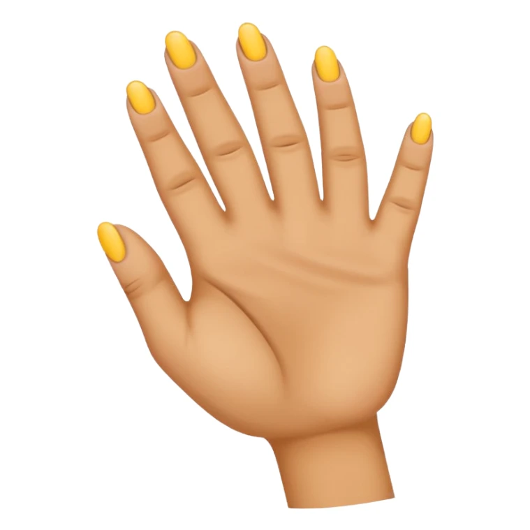 Hand emoji with thumb holding down ring finger with other fingers extended  sticker