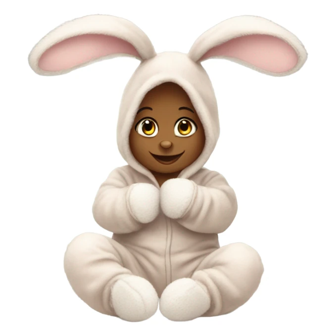 Tab skin new born baby bunny costume  sticker