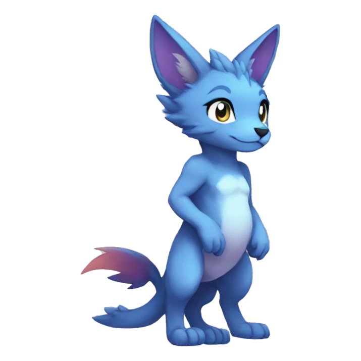 Anthro Sona Fakemon Full Body sticker