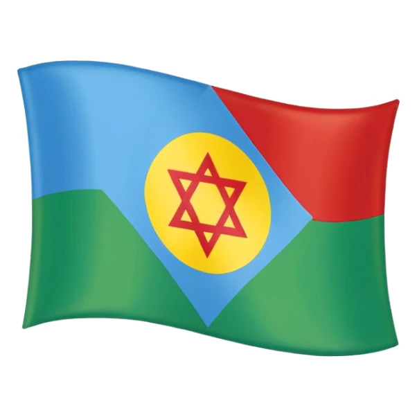 Can you make an emoji of the Amazigh flag sticker