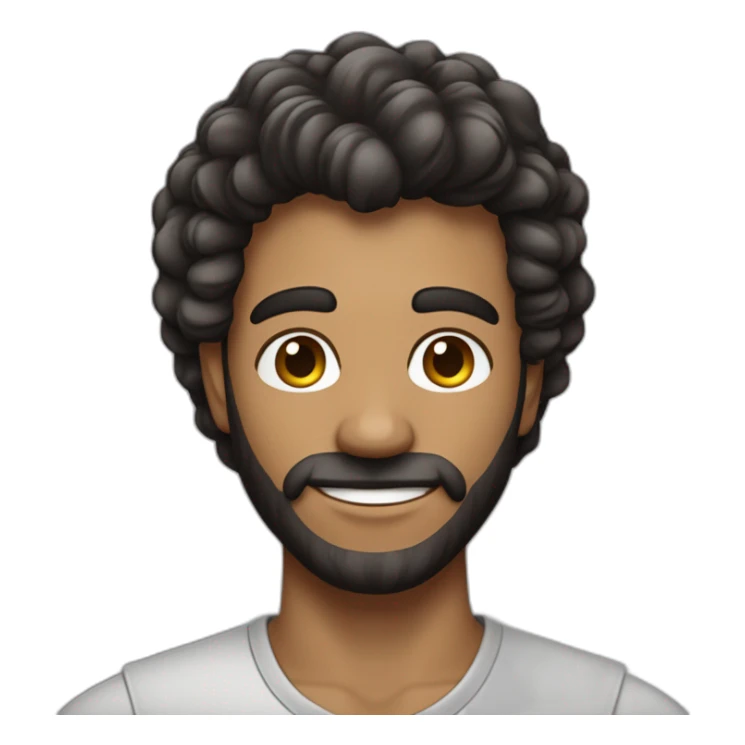 Homem moreno de cabelo escuro que produz conteúdo para interent sticker