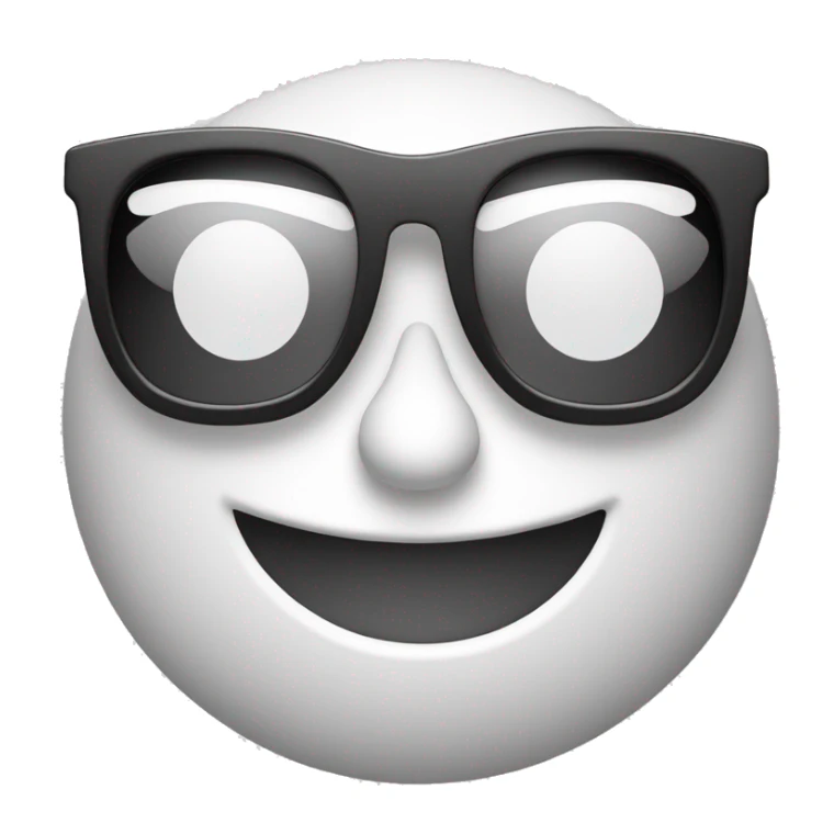 smiling face emoticon with enrico ruggeri white sunglasses sticker