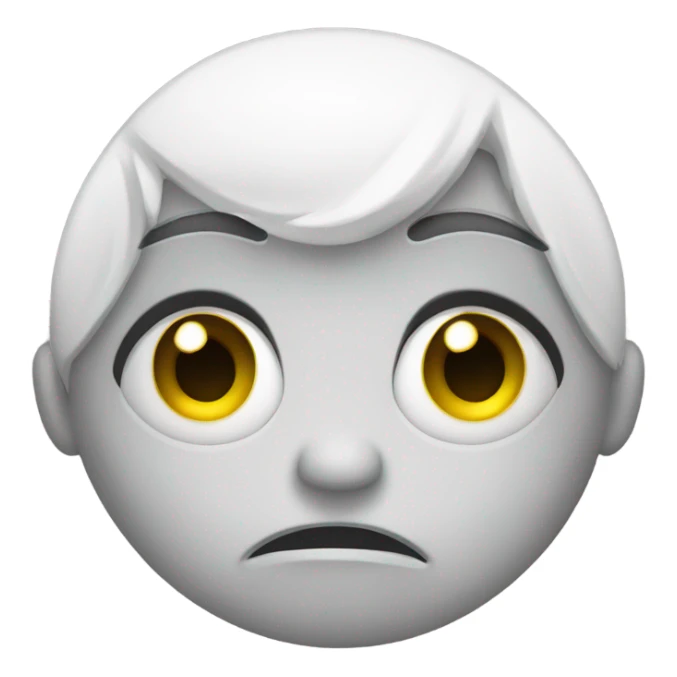 Sad eyes with smile no tears sticker