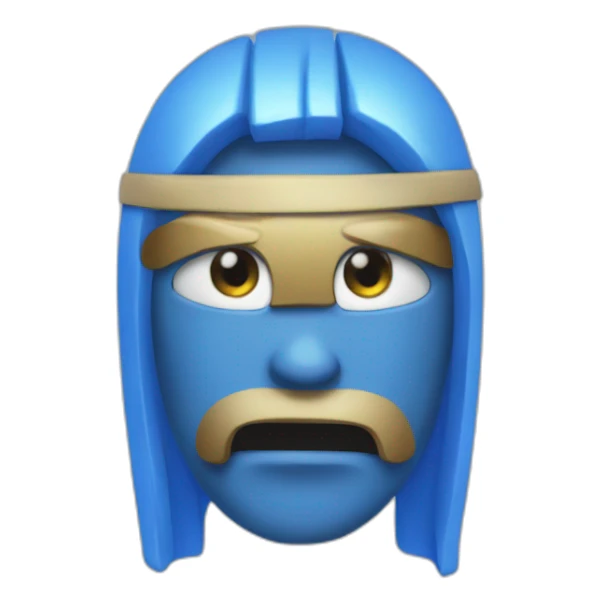 Blue tirck emoji sticker
