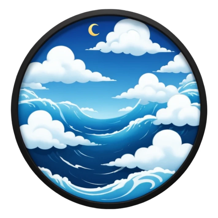 A wide window frame showing Earth’s blue oceans and swirling white clouds below.


















 sticker
