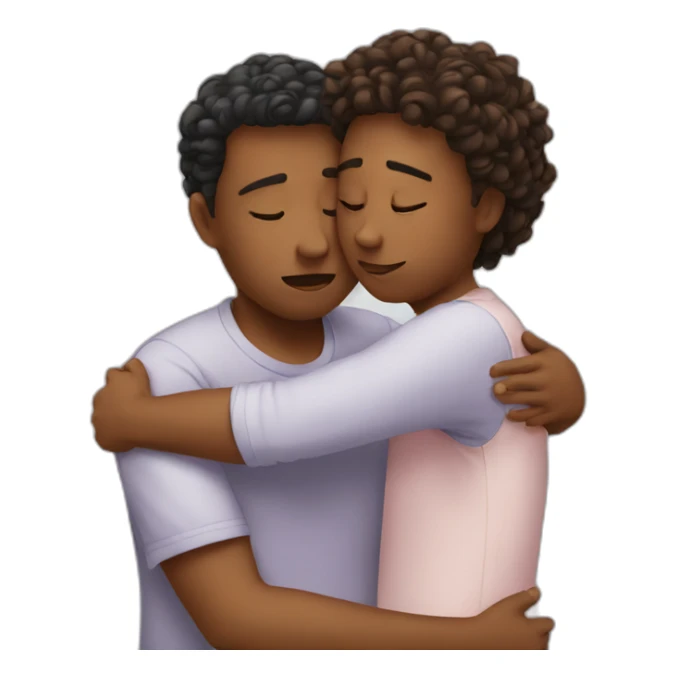 friend comforting friend sticker