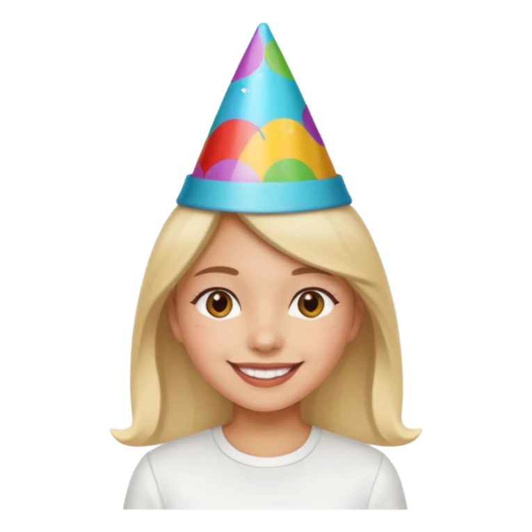 una festa di compleanno con una camicia bianca una ragazza  sticker