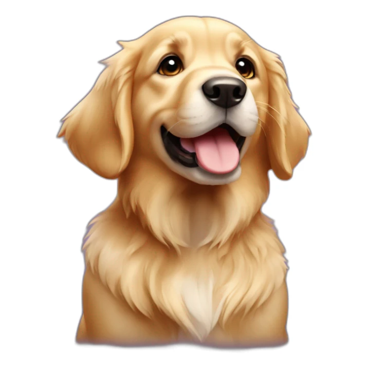 Puppy-Golden-retriever-dame sticker
