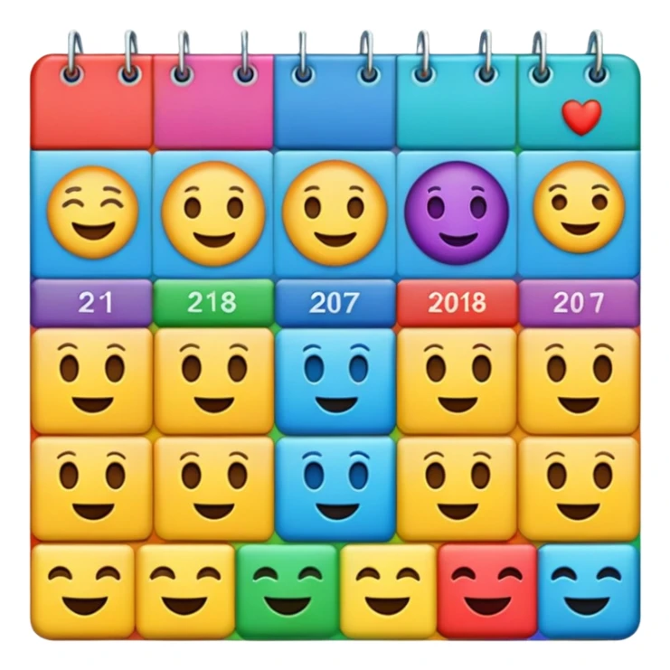 an emoji to represent a support team week rota sticker