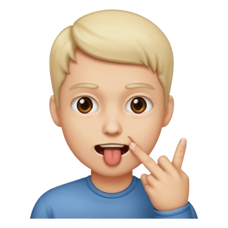 Un labio mordiendo un dedo  sticker