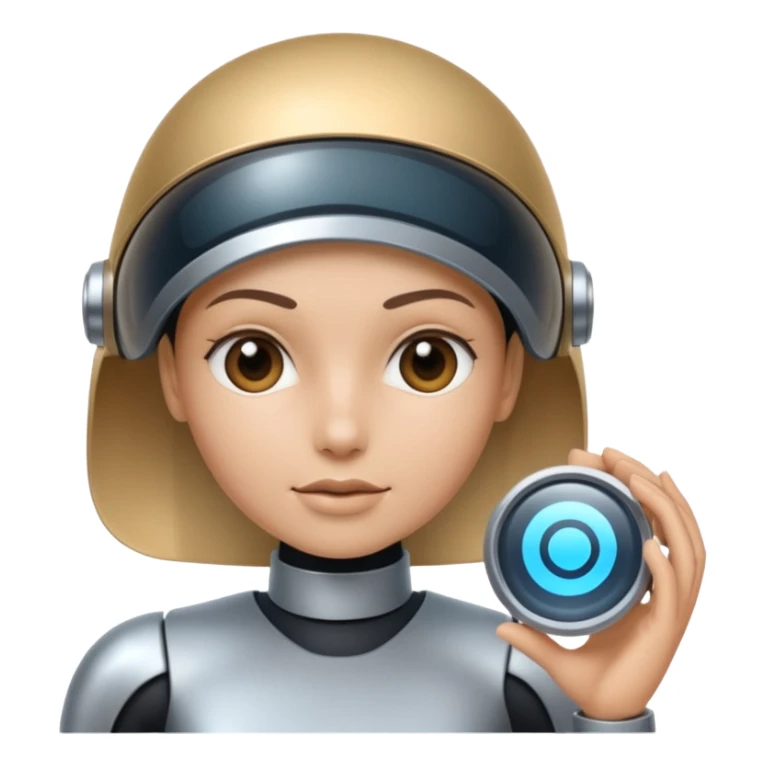 Create for me an image or emoji when an AI comes & changes the world of search engines. Emoji should be look like realistic. sticker