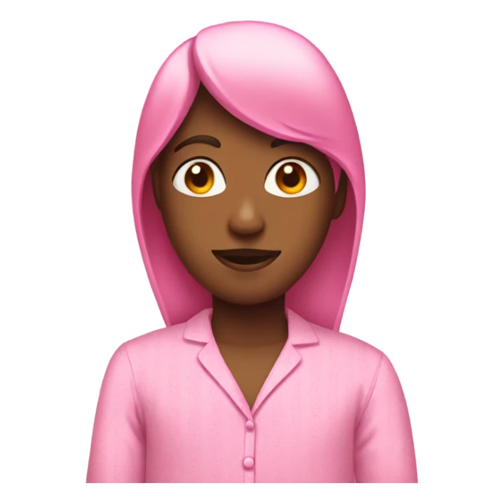 pink person in pink pajamas sticker