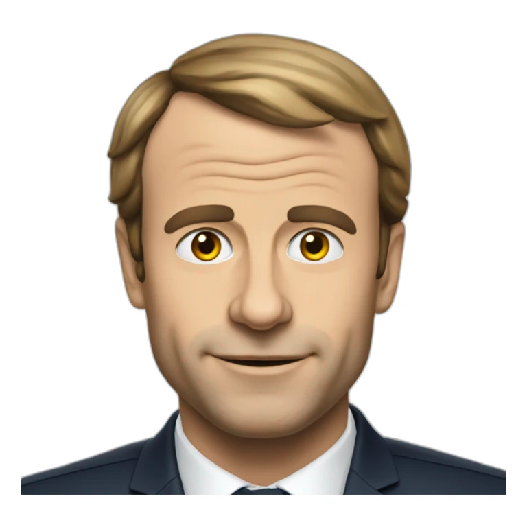Macron qui fait oui de la tête sticker