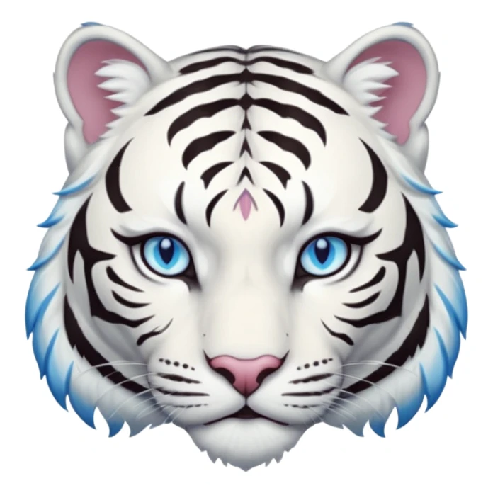 Female white tiger khajiit leader of the umbral rose  sticker