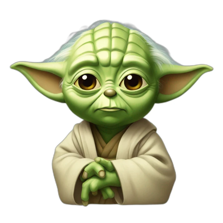 Yoda diciendo alto  sticker