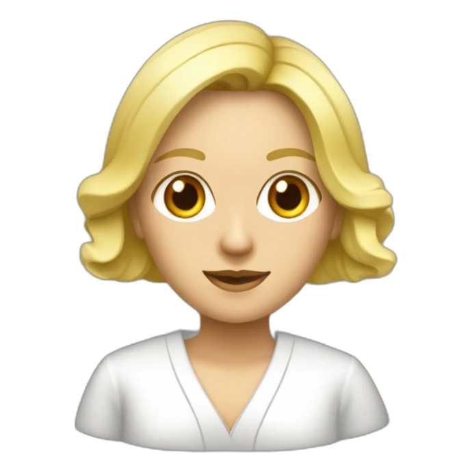 une avocate blonde avec la robe d'avocate sticker