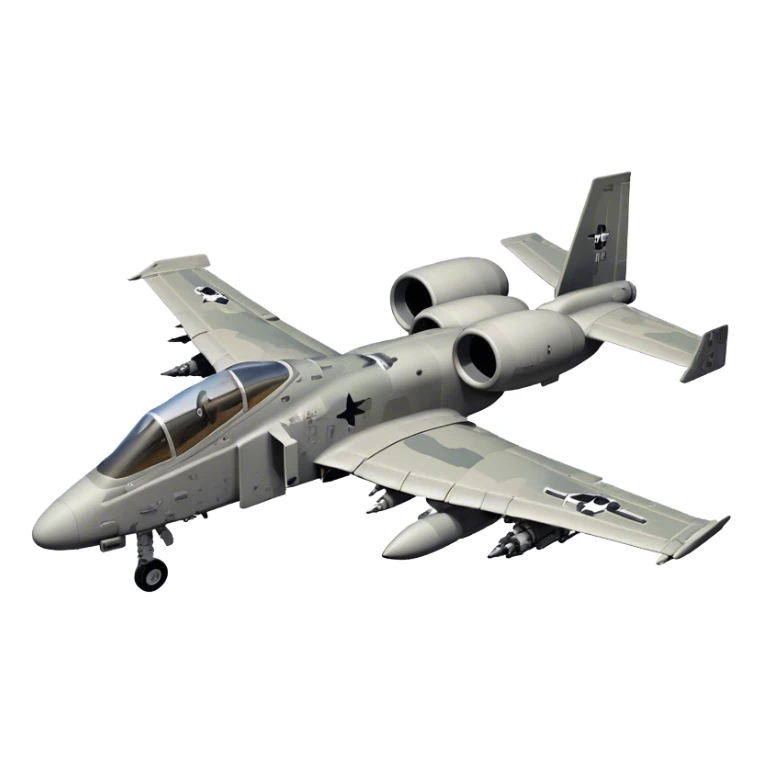 Warthog Jet (A-10 Thunderbolt II) - Fairchild Republic (Model Year: 2022) (Iconic colour: Desert camo) sticker