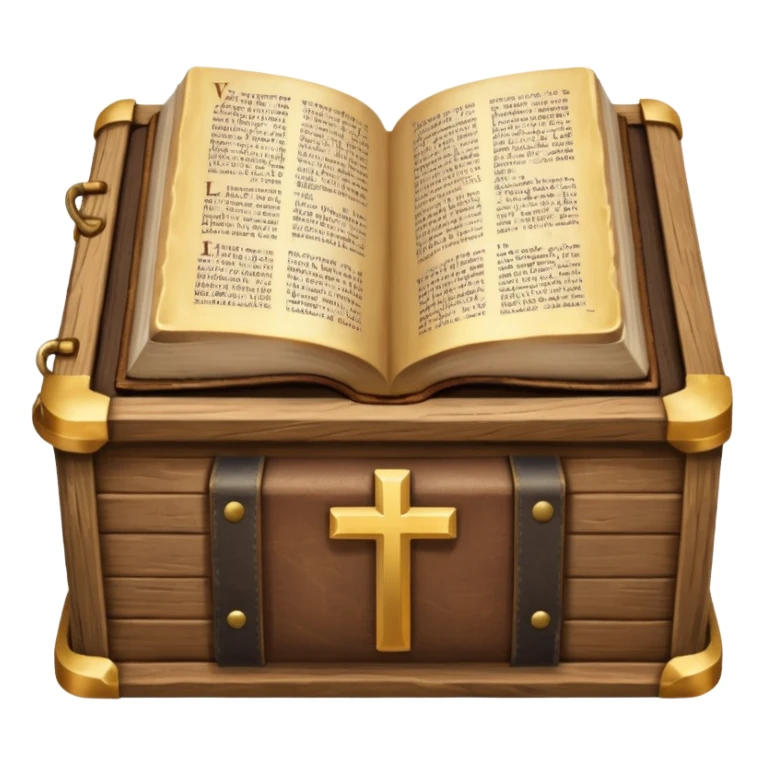 an ark and a bible sticker