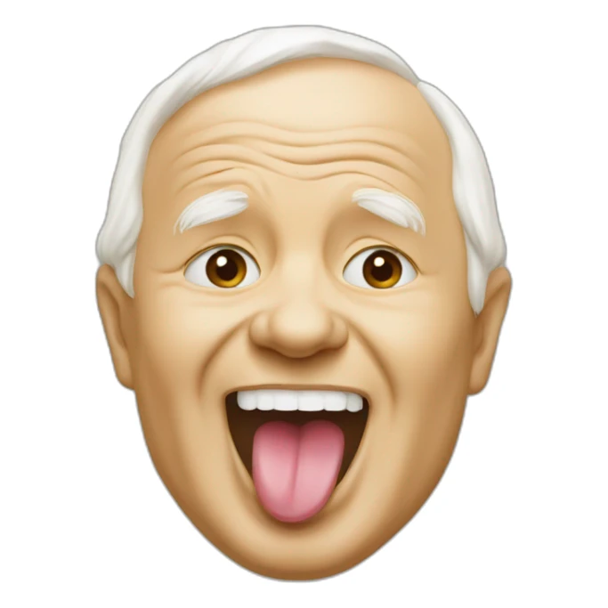 John Paul Ii with his tongue out sticker