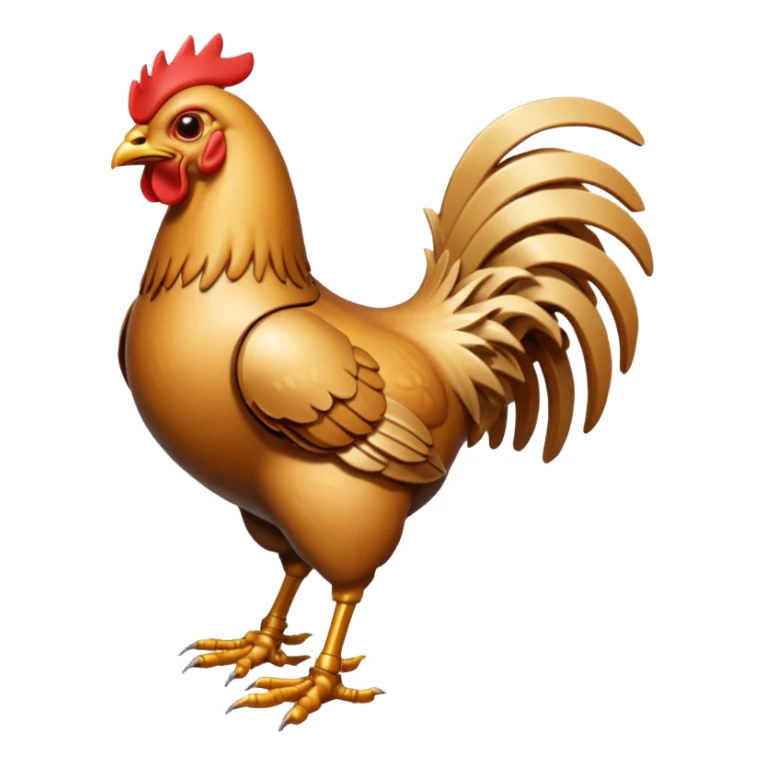 Mecha battle chicken humanoid creature but more human than chicken sticker