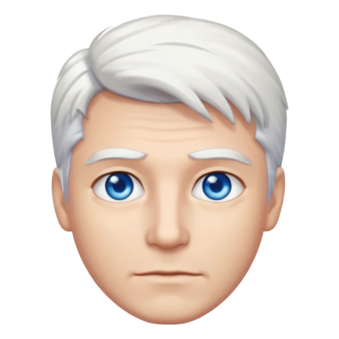 White-haired guy that looks and has beautiful blue eyes  sticker