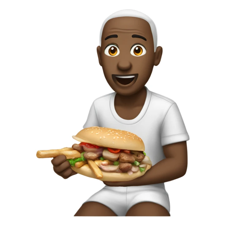 skibdi toliet eating a kebab ￼ sticker