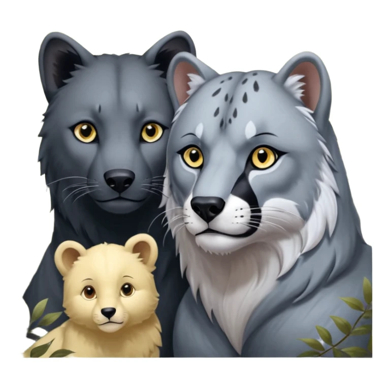 Fai un emoji per ognuno di questi personaggi del libro della giungla: Akela, Bagheera, Baloo, Kaa, fratel Bigio, Raska, Rama, Ikki, Chill e Mang sticker