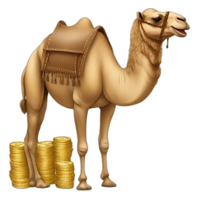 money camel fashion tourism sticker