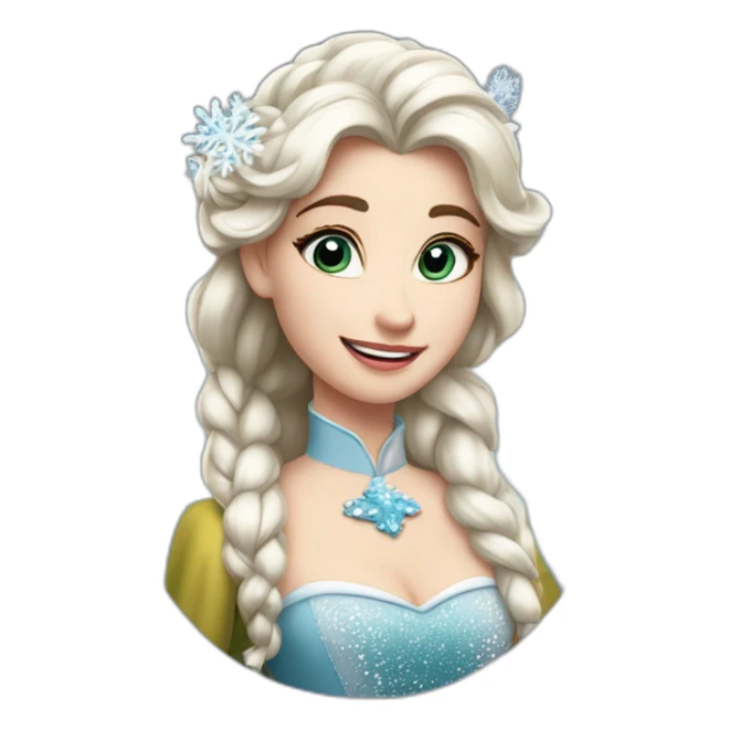 reine des neiges bière sticker