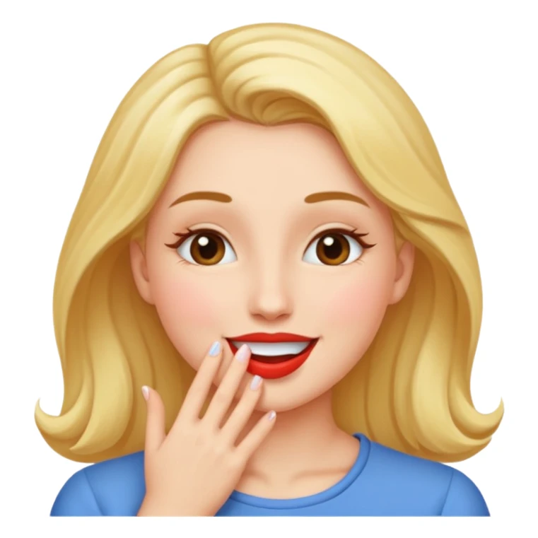 Woman kissing the air  sticker