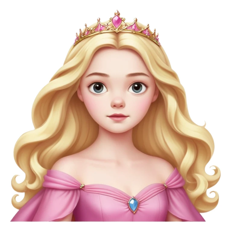 Elle fanning as princess Aurora in Maleficent sticker