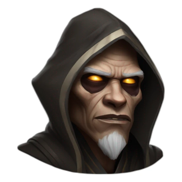 hyperrealist sith jedi in world of warcraft sticker