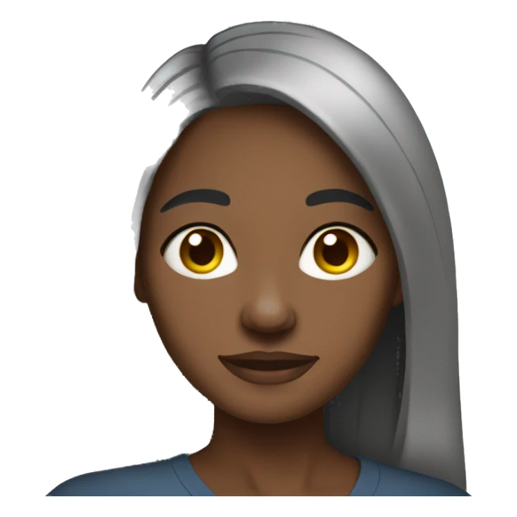 Congolese Woman long hair sticker