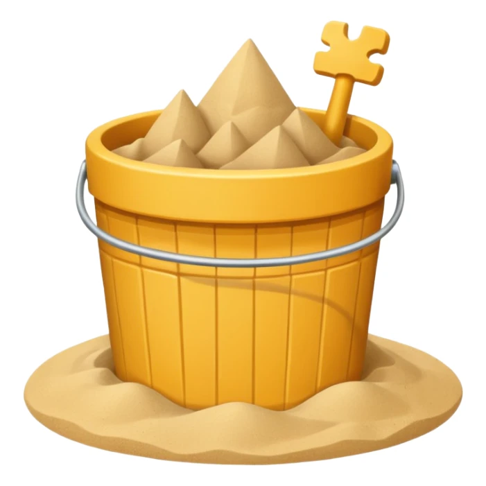 sand castle, Bucket-shaped castle sticker